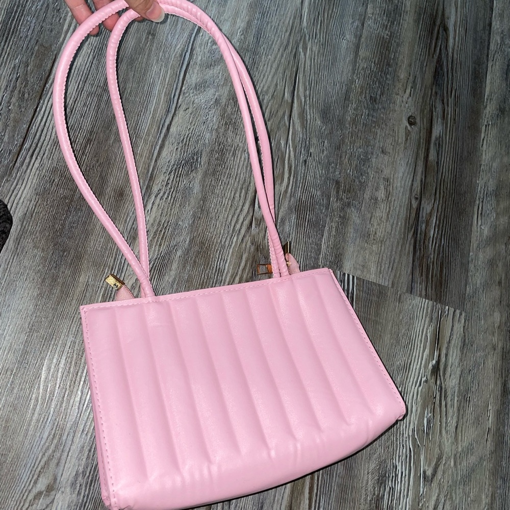 Pink shoulder purse